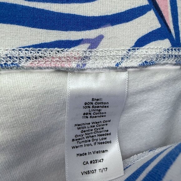 TALBOTS Skort Sailboats Skirt Medium Petite Blue White Preppy Golf Beach Pull On - Picture 8 of 8